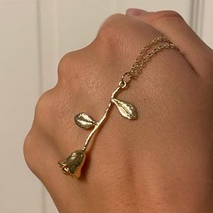 Golf Rose-Pendant Necklace